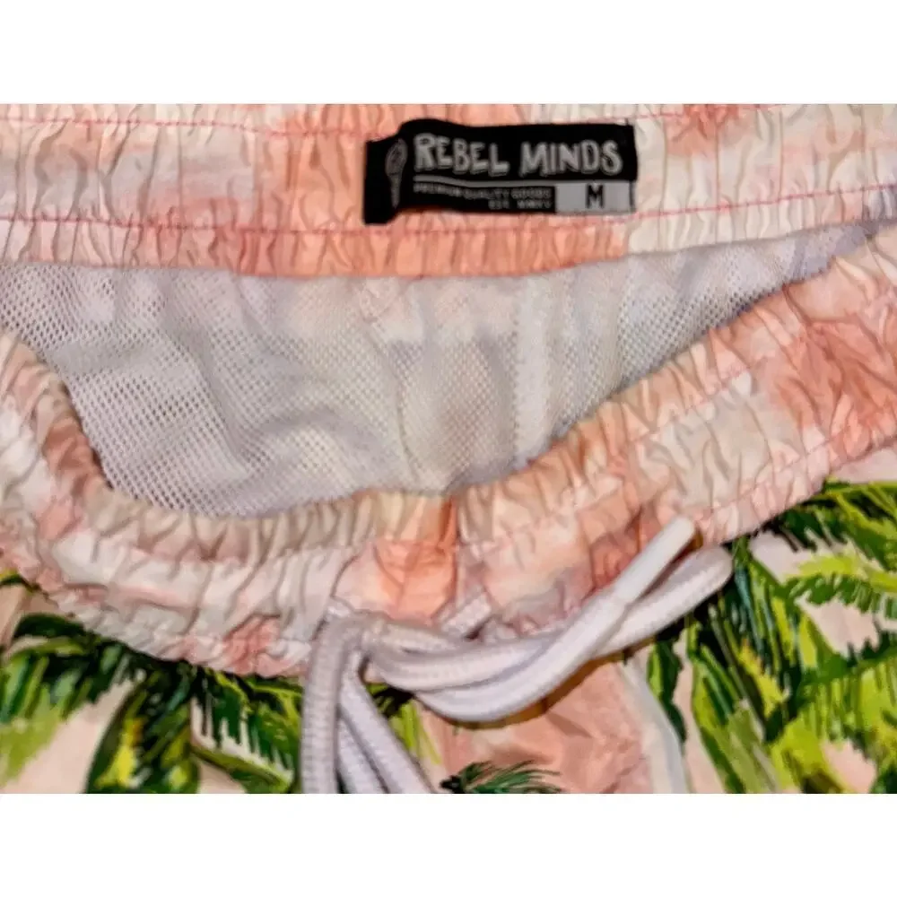 Rebel Minds Men's Island Board Short Summer Swim Trunks vacaycore SZ Medium